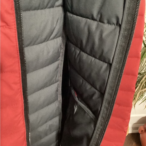 HFX Jacket Womens XL Long Full Zip Hooded Puffer Outdoors NWT Vegan - Picture 11 of 13